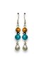 Mystic Elegance Natural Stone Long Earrings Apatite Tiger's Eye Hematite Handmade Bohemian Women's Earrings - 3