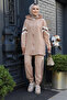 Zippered Biscuit Hijab Double Set 20135Bs - 2