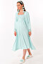 Effortt Turquoise Maternity Nightgown Set with Dressing Gowns - 2