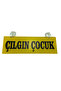 Glass Ornament Text 'CRAZY BOY' MDF with Suction Cup