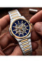 Fully Automatic Steel Cord Design Dial 5 Atm Water Resistant Men Wristwatch Ea.145890 - 3