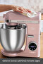 Mastermaid Chef Ultra D2000 Dijital Ekranlı Hamur Yoğurma Makinesi - Stand Mikser Rosegold 7L - 9