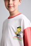 100% Cotton Smiley World Oversized Crew Neck Back Printed Short Sleeve Ecru T-Shirt for Boys H8314 - 5