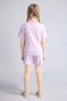 Regular Fit Ribbed Camisole Shorts T-Shirt 2-Piece Pajama Set Girls H8104A826Sm - 7