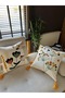 غطاء وسادة مطرز من القماش الكريمي من E-Bizz Home قطعتين