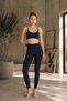 Women's High Waist Push up Seamless Sports Leggings and Ribbed Bustier Set - 5