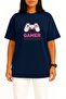 Oversized I Am a Gamer Woman Gamer Chest Printed Unisex T-Shirt - 2