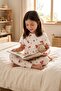 Strawberry Patterned Short Sleeve 100% Cotton Girls' Pajama Set - 3
