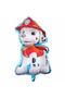 Paw Petrol Pav Petrol Fire Department Dog Marshall 4 Year Old Balloon Concept Birthday Set Age Balloon Set - 2
