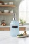 Modern Liquid Soap Dispenser - Colored Glass Kitchen Detergent and Liquid Soap Dispenser with Silver Pump - 20X8X8 Cm-500 ml - 4