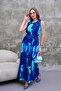 Women's Patterned Sleeveless Belted Jumpsuit 250587 - - 4