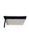 Asia Canvas Striped Women's Portfolio & Clutch Handbag Black - 4