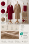 Eldy Striped Bathrobe Set Family Set, 6 Pieces, 100% Cotton Certified Şalyaka Bathrobe Dowry Set - 7