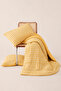 Drawstring Single Yellow Gingham Cotton Duvet Cover Set (Çarşafisz) - 4