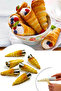 6-Piece Steel Funnel Mold Cookie Shaper Cornet and Cone Mold Ice Cream Cone