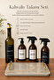 Breakfast Set Sunflower Bottle White Marble Tray Wooden Stand Kitchen Set Black Kitchen Cleaner Bottle