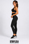 Agraphed Sauna Fit Leggings - High Waist - 1stQuality Polymer Fabric - 2