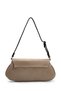 Cover Detailed Mini Baguette Women's Shoulder Bag Betty Beige - 4