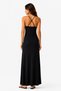 Women's Cross-Back Strap Long Sandy Dress-Black - 2