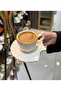 6-Piece Luxury Oyster Pearl Gold Coffee Cup Set - 3
