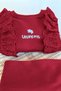 My Little One's Cicileri Uncrn Fisto Detailed Girls' 2-Piece Set - Burgundy - 4