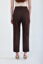 Women's Waist Lycra Side Pocket Jean Trousers - Brown - 7