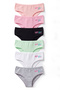 Girl's 6 Pack Cotton Printed Panties Mix Color