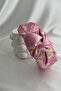 Pink Satin Daisy Patterned Crown - 3