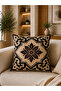 4-Piece Decorative Cushion Cover 43X43 cm and Runner 40X140 cm Classic Floral Pattern Living Room Set - 4