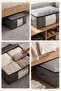 Large Size 70X50X25Cm Sofa Bed with Window & under Bed Storage, Quilt & Pillow Organizer, Anthracite Gray - 4
