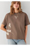 Printed Brown Women's T-Shirt M1613872-83866 - 2