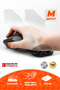 Siyah Mouse Ergonomik Bilek Desteği Medium