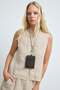 Palm Neck Strap Women's Wallet Bitter Brown - 3