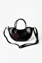 Lune Half Moon Shaped Black Crossbody Women's Shoulder Bag - 4