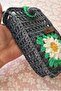Knitted Phone Bag, with Strap, Natural, Stylish Design - 3