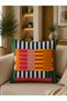 Modern Colorful Patterned 4-Piece Throw Pillow Cover and Runner Set 5-Piece Living Room Decoration - 2