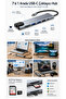 محول USB من النوع C 8 في 1 مع منافذ HDMI وUSB وSD وMicro SD - متوافق مع MacBook Pro / Air - 3