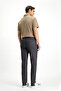 بنطال قماش منقوش من الليكرا بقصة ضيقة / بنطال تشينو - 5