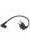 0.6M C7 90 Degree Angle AC Power Cord for Philips LED TV EU Schuko CEE7/16 to IEC C7 Powe...