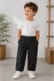 Boy's Laci'El Prs Checkered Elastic Waist Comfortable Cut Pants - 6