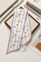Yellow Lavender Floral Patterned Tie Scarf