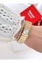 Special Design Steel Square Case Women's Wrist Watch and Gift Bracelet - 3