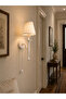 Modern Wall Sconce Chain Switch Decorative Bedside Lighting E27 Compatible - 3