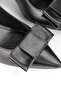 Nira Flexible Soft Non-Slip Sole (4/6 cm) Black Skin Light Elastic Women's Thick Heeled Corner Bow - 4