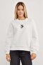 3 Thread Teddy Bear Embroidered Crew Neck Sweatshirt - 2