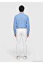 Blue Plain Casual Fit Long Woven Casual 100% Linen Shirt - 5