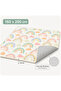 Rainbow Cushion Play Mat Rug – Soft Padded Carpet with Non-Slip Backing, 160 x 200 cm - 4