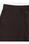 Brown Woven Relaxed Fit Casual Cotton Blend Pants - 7
