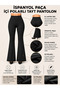 Women's Winter Fleece-Lined Large Size Spanish Trotting Diver Fabric Leggings Pants - 4