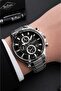 Black Dial Steel Band Dial Features Active 50 Mt Water Resistant Men's Wristwatch Lc.K01.M1 - 3
